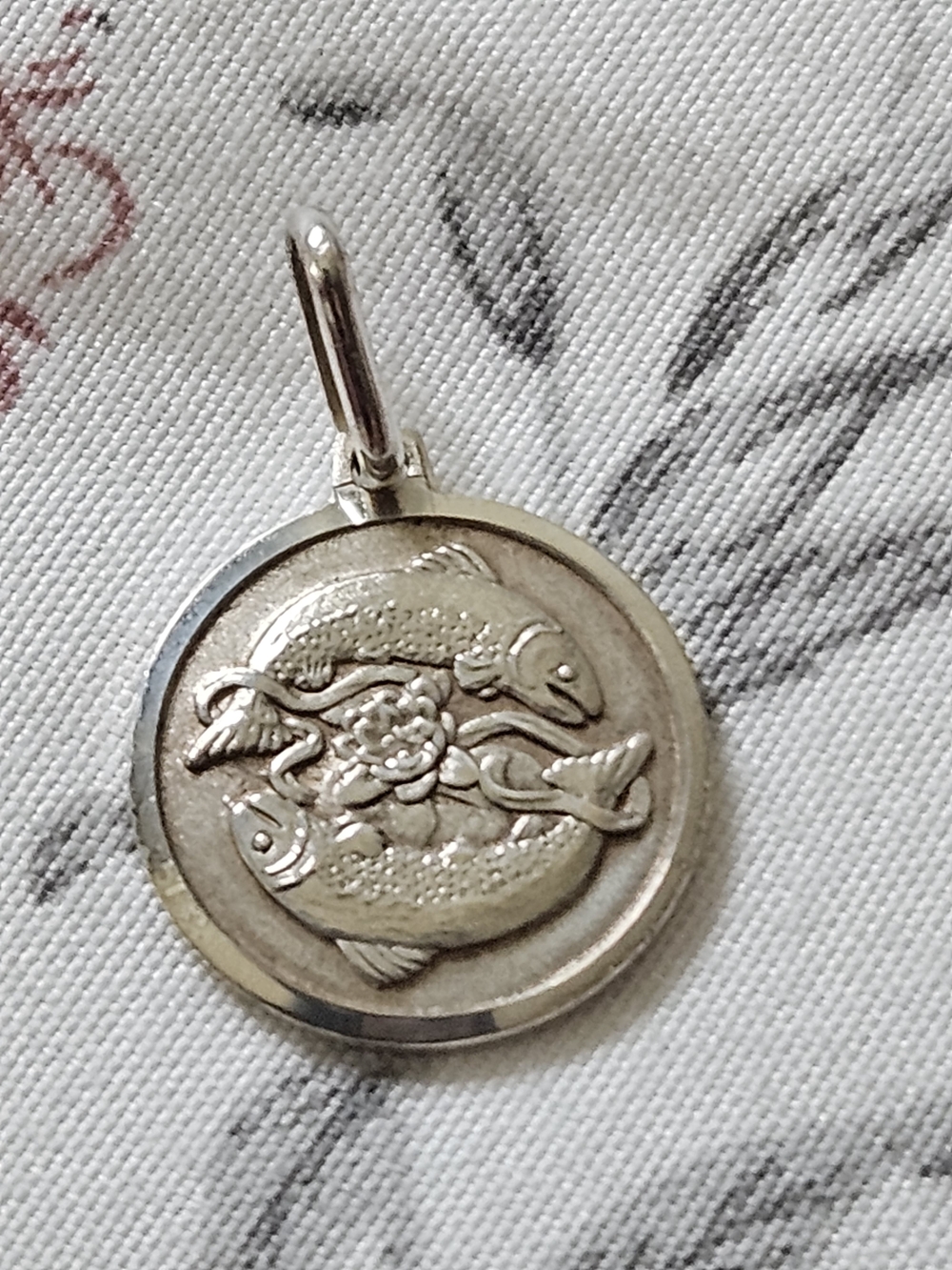 Vintage Pisces Medallion Pendant